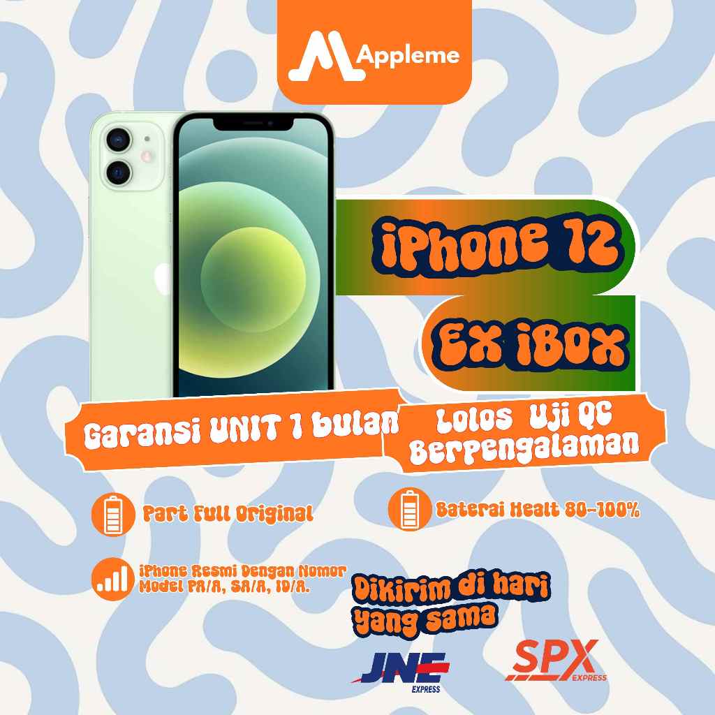 iPhone 12 64GB | 128GB Second Ex iBox Fullset
