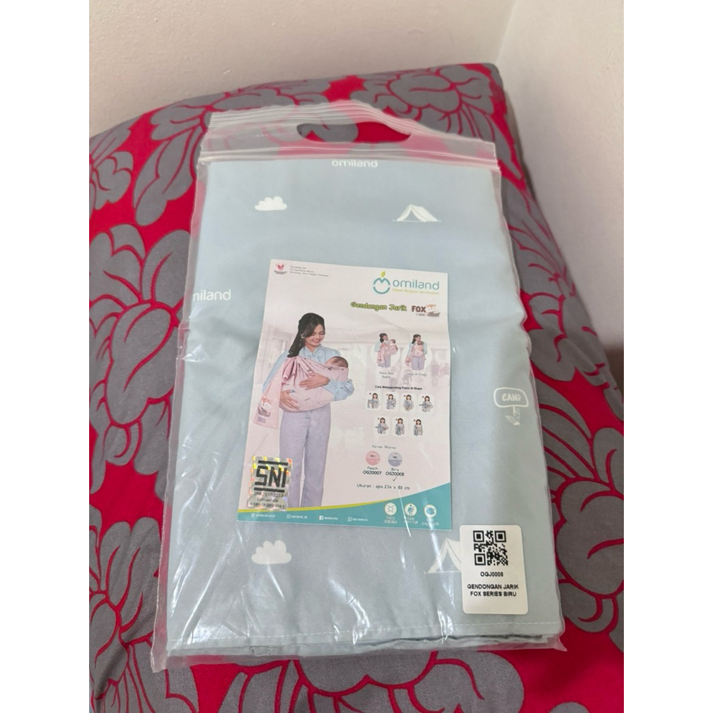 Preloved (New) Omiland Kain Jarik Gendongan Bayi Motif Wolf