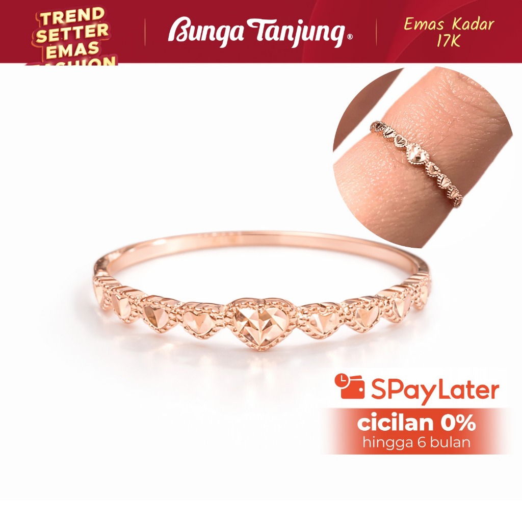CINCIN DOROTHY - EMAS 17K - BUNGA TANJUNG GOLD