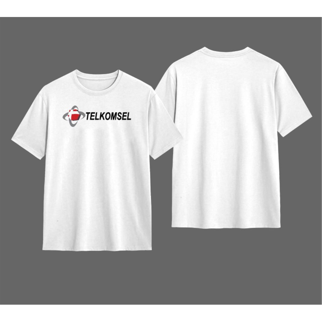 Baju Kaos Pria Wanita Premium gambar Telkomsel Cotton Combed Original - Kaos Distro Unisex