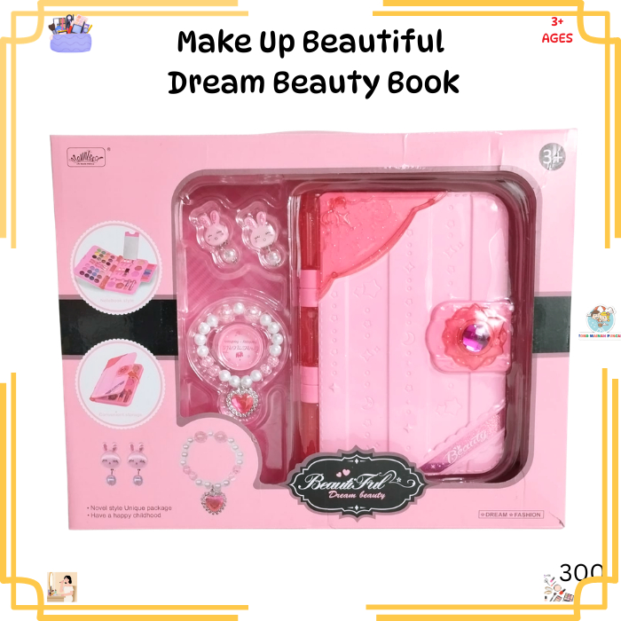 Mainan Beautiful Book Make Up Anak - Anak Mainan Make Up Anak