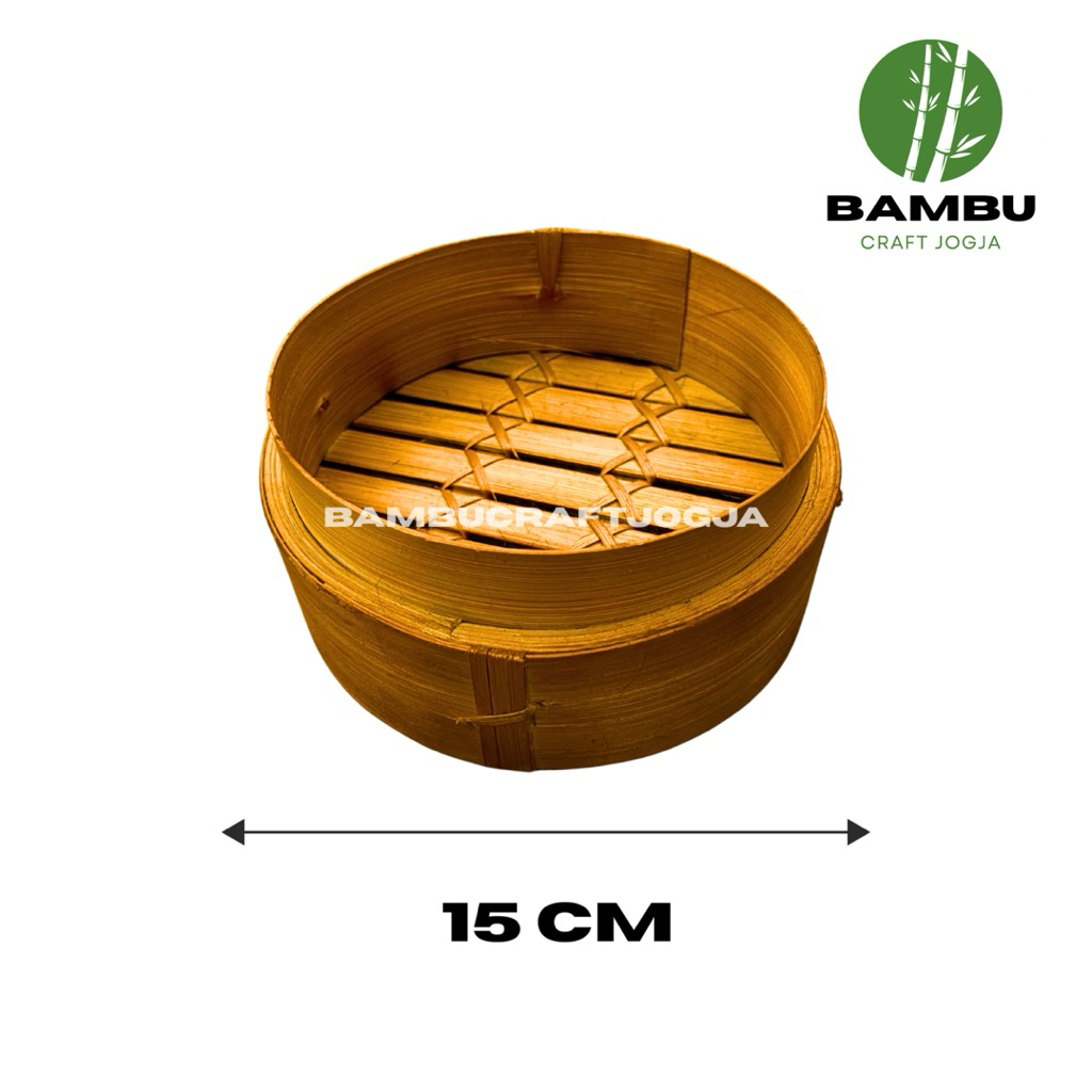 Klakat Dimsum Bambu 15 cm Klakat Bambu Alami untuk Makanan Kukus