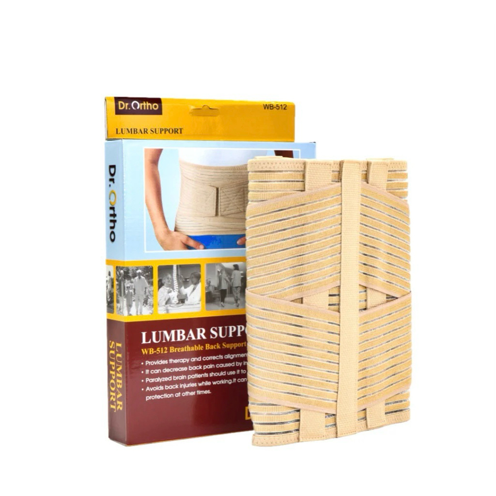 Korset Lumbal Penyangga Dr.Ortho Tulang Belakang dengan Plat Besi