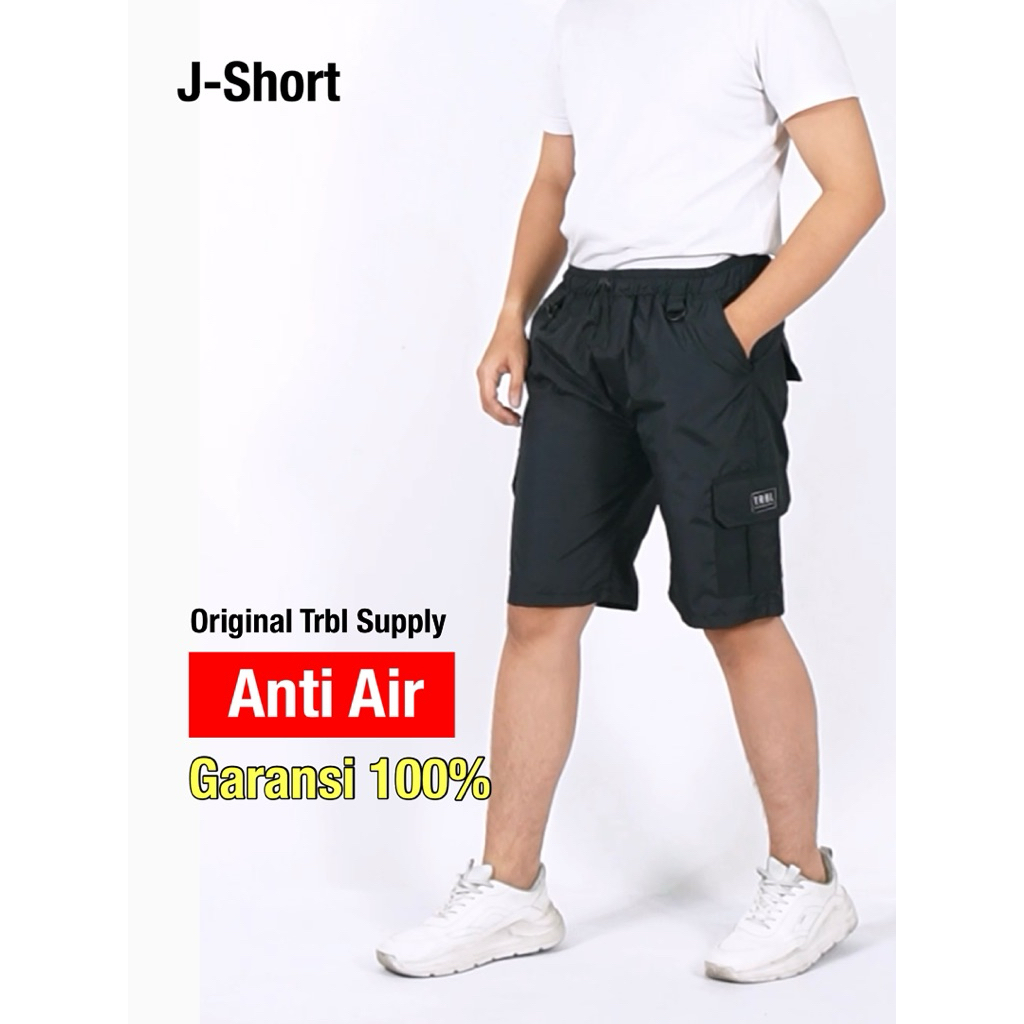 Celana Cargo Pendek Pria Bahan Anti Air J-Short by TRBL Supply Available Celan Kargo Sambung Bisa Pa