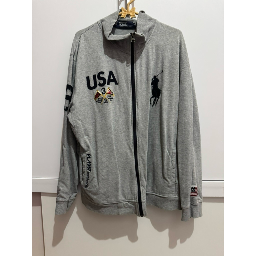 Jacket Tracktop Polo Ralph Lauren Abu Muda Preloved