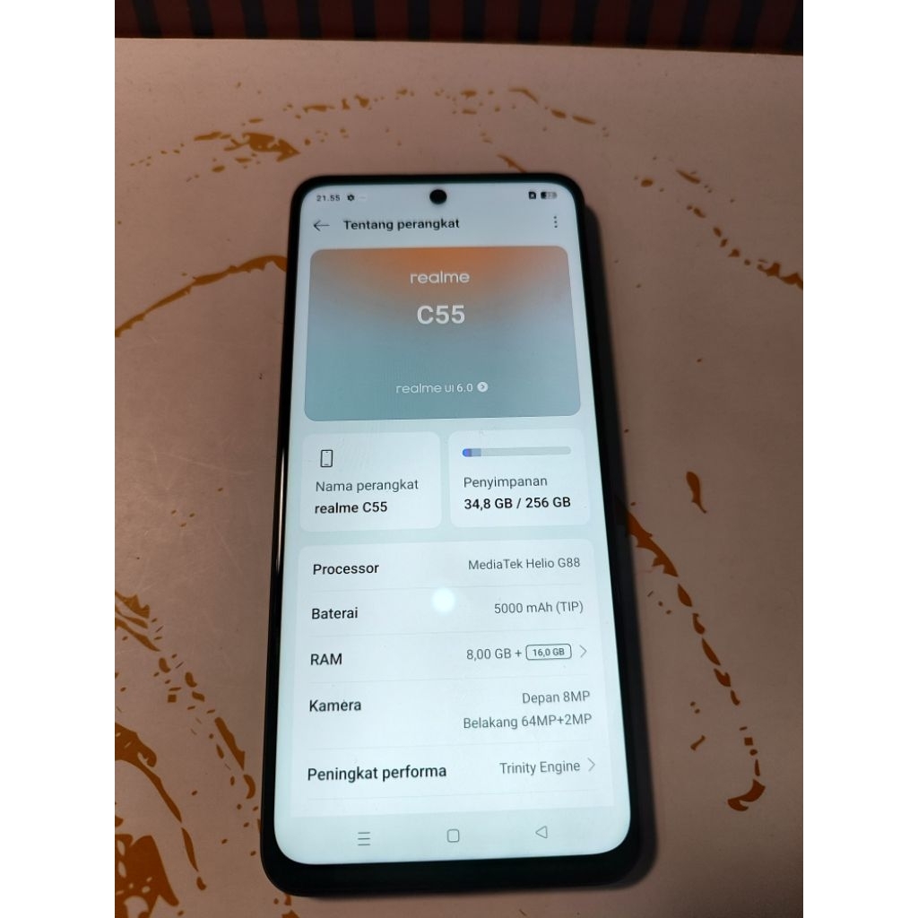 Realme C55 8/256 second