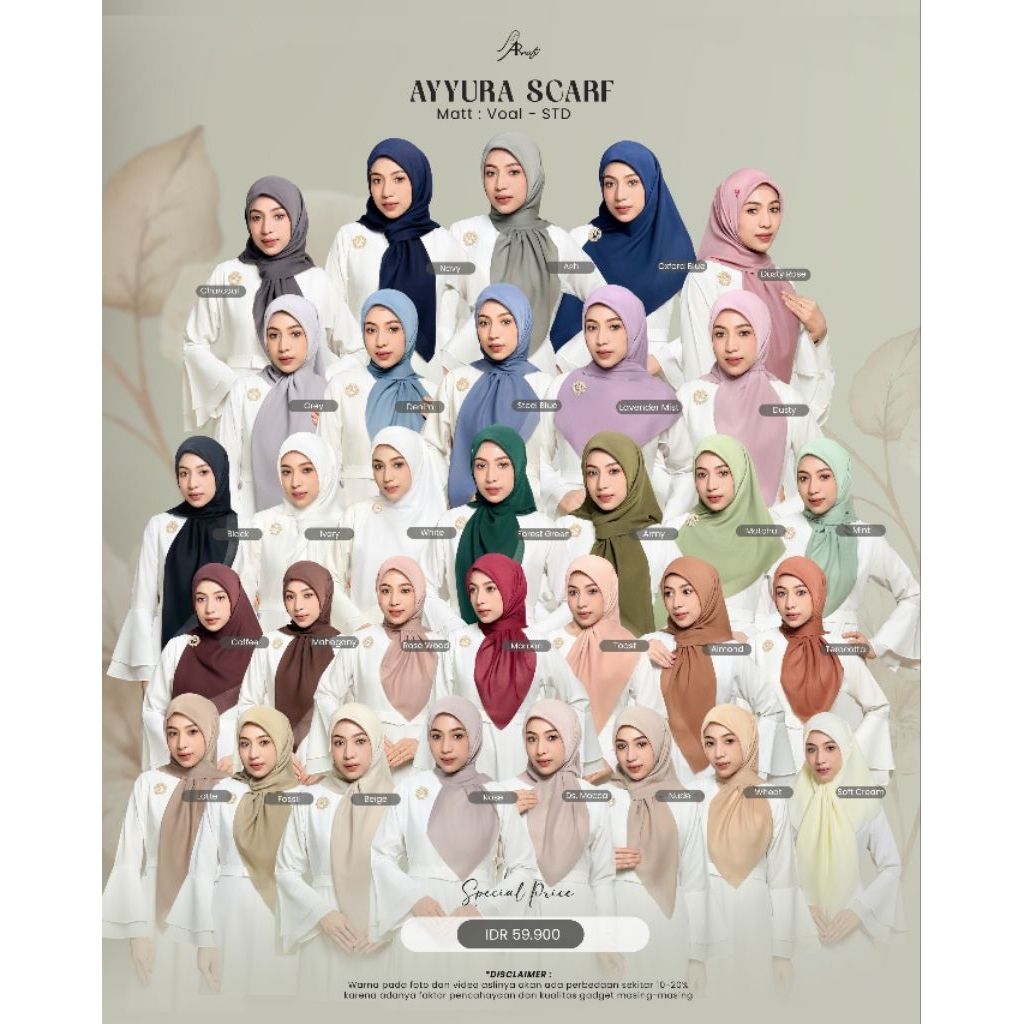 AYYURA SCRAF STD SEGI EMPAT POLOS BY ARRAFI