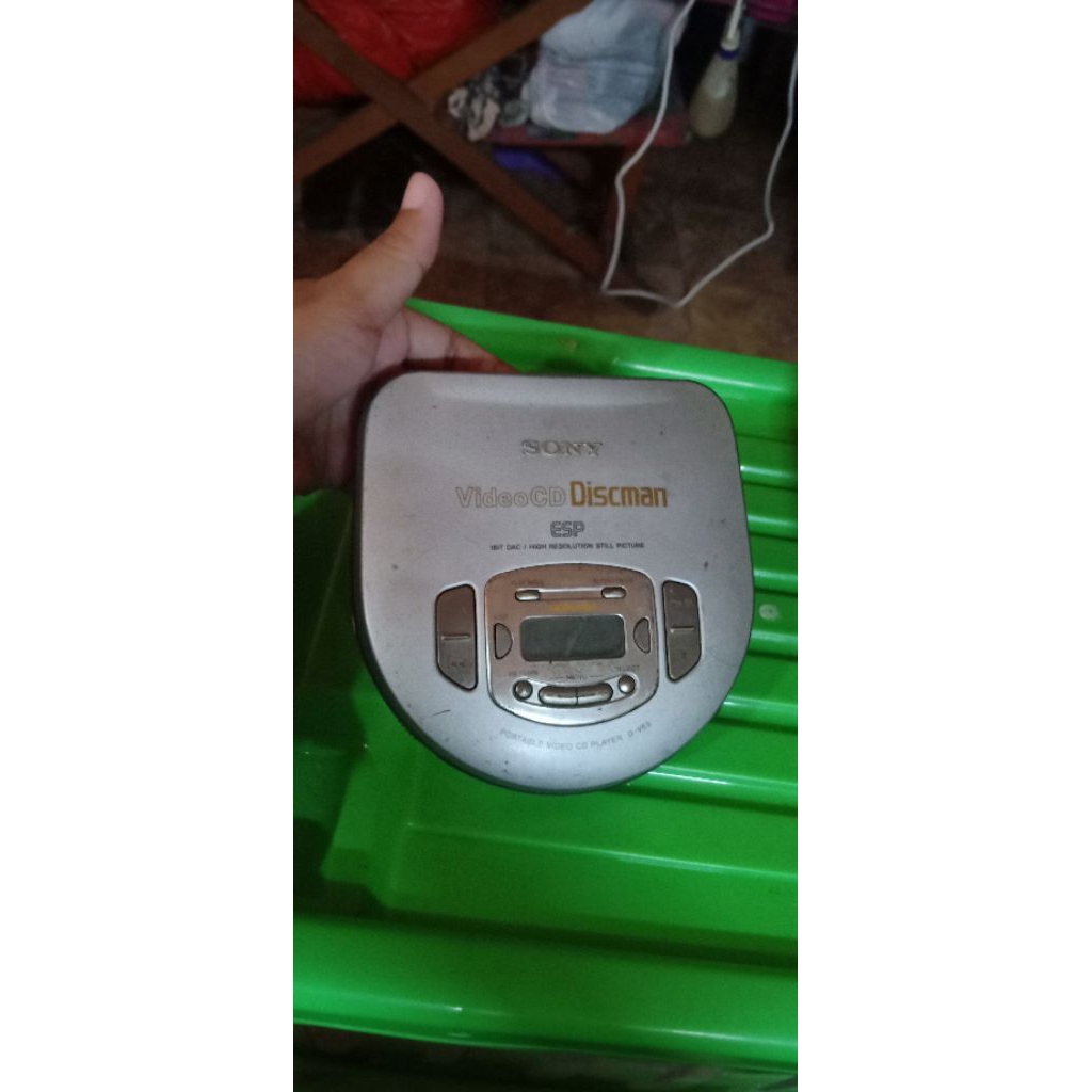 sony video CD DISCMAN ESP PORTABLE VIDEO CD player D-V55 normal ready bos