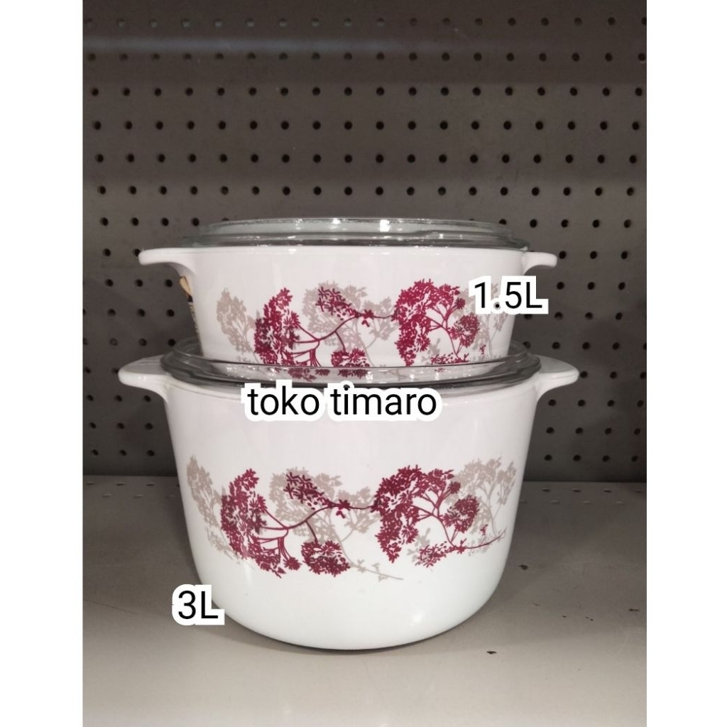 LUMINARC SECRET PANCI MASAK KACA 1..5L+3L