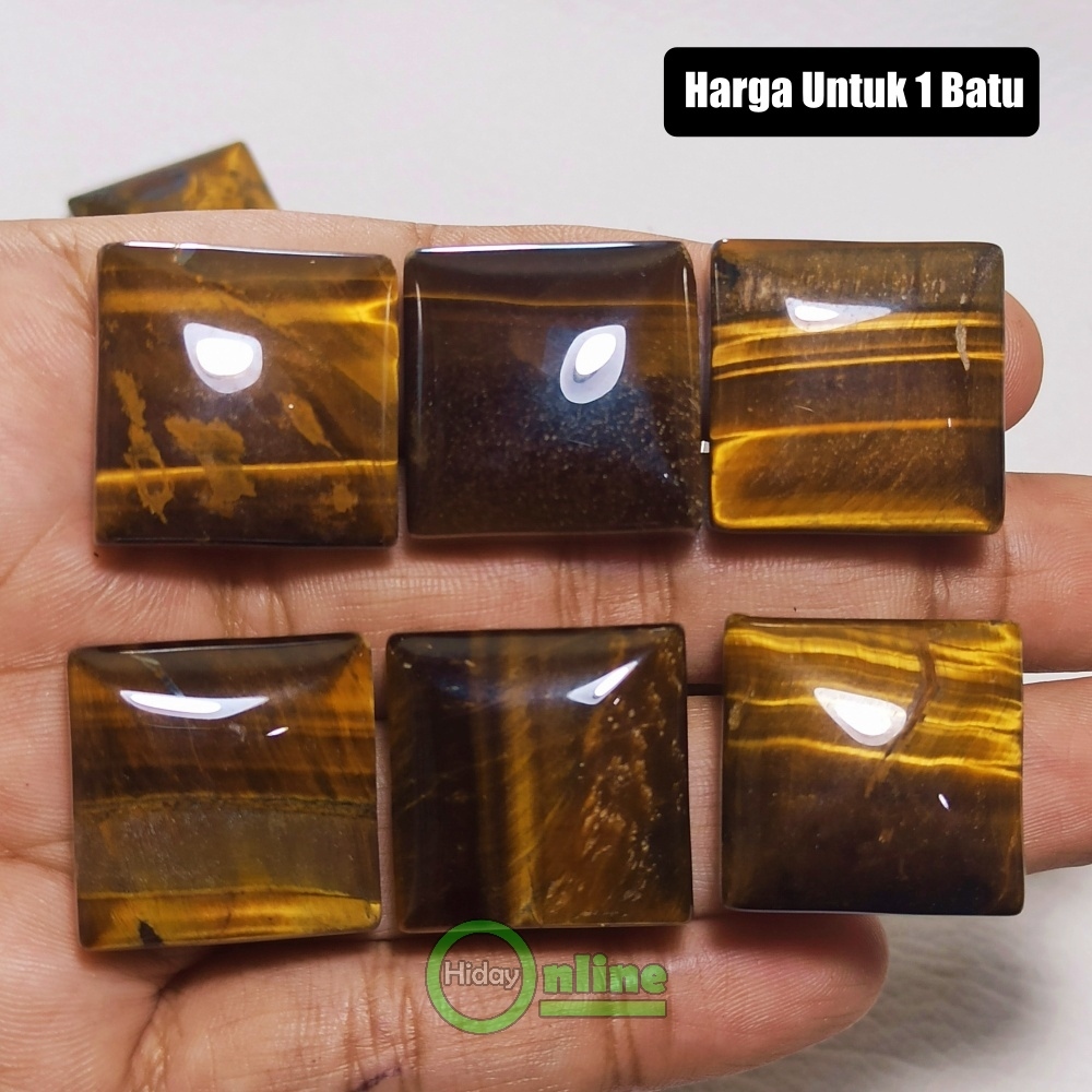 NATURAL TIGER EYE MATA MACAN BIDURI SEPA KOTAK BIG SIZE