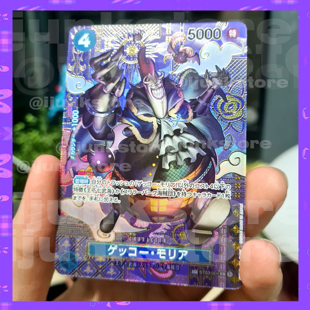 Gecko Moria SP ST03-004 C Original Bandai JP One Piece Kartu TCG Card Game