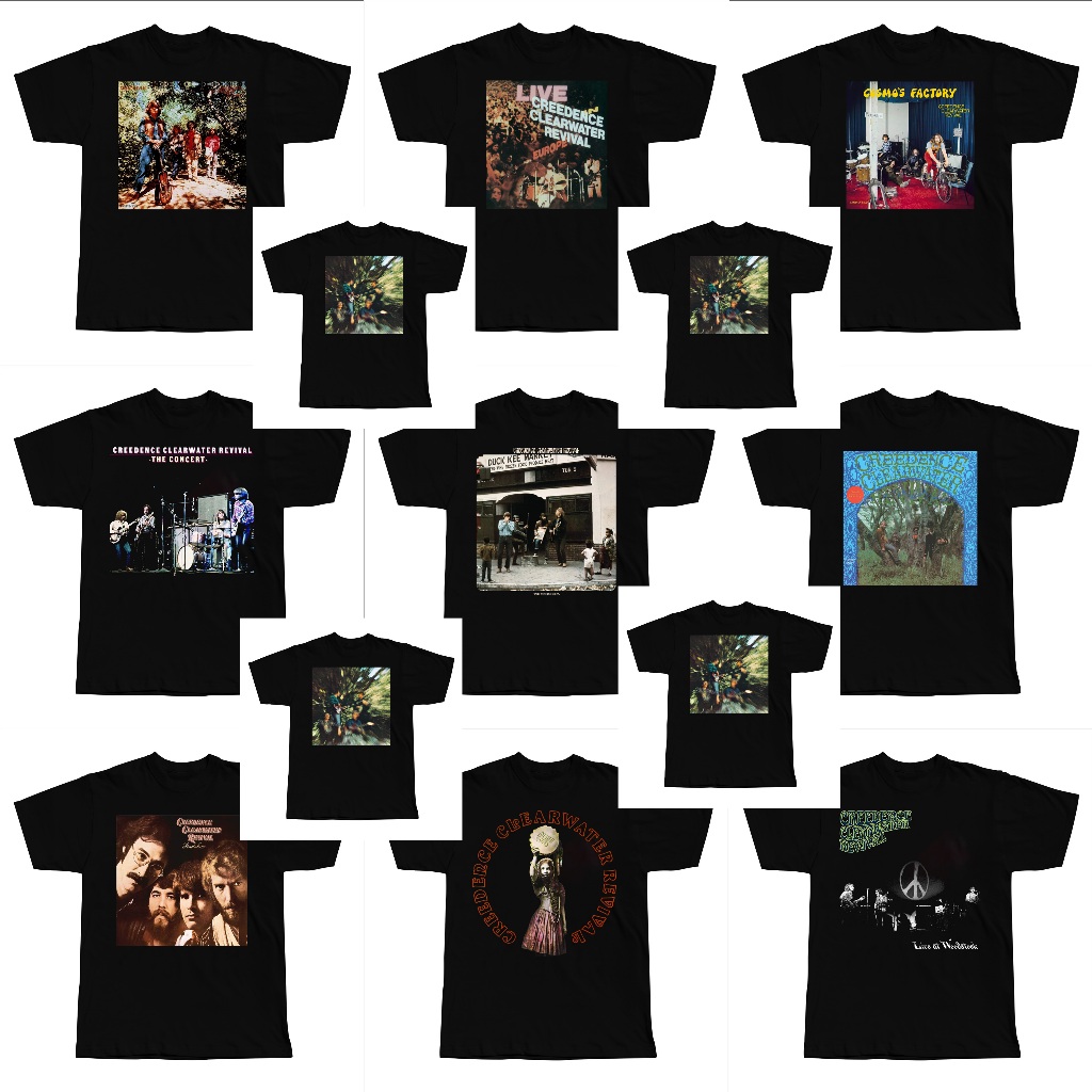 Creedence Clearwater Revival Tshirt - JUAL BAJU KAOS BAND CREEDENCE CLEARWATER REVIVAL BAND ROCK - (