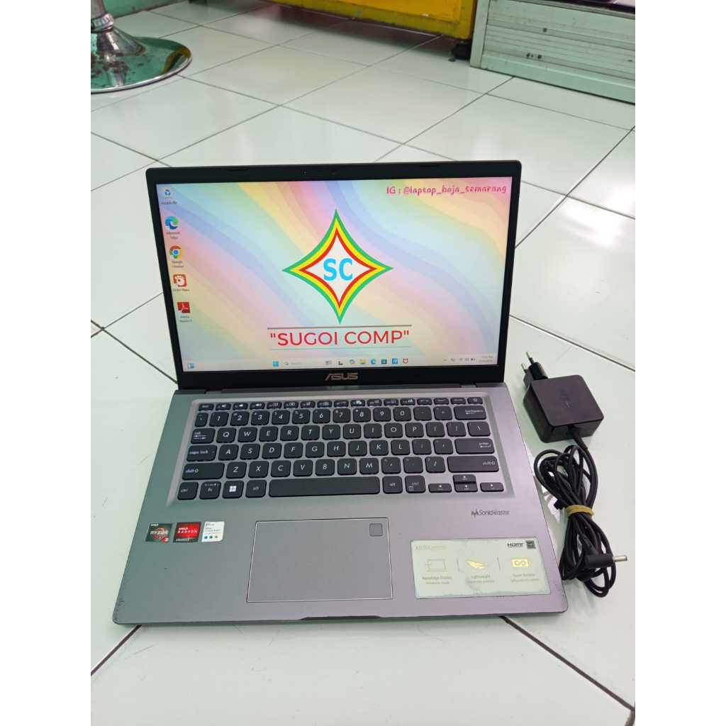 Laptop Asus m415dao AMD R3 3250u RAM 8GB SSD 512GB Hemat Bergaransi