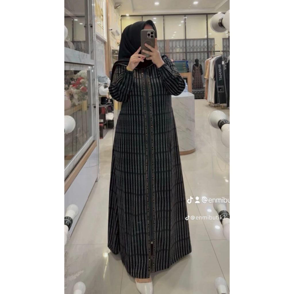 abaya arsyila by enmi/arsyila abaya/abaya enmi butik/hikmat kw/enmi butik original