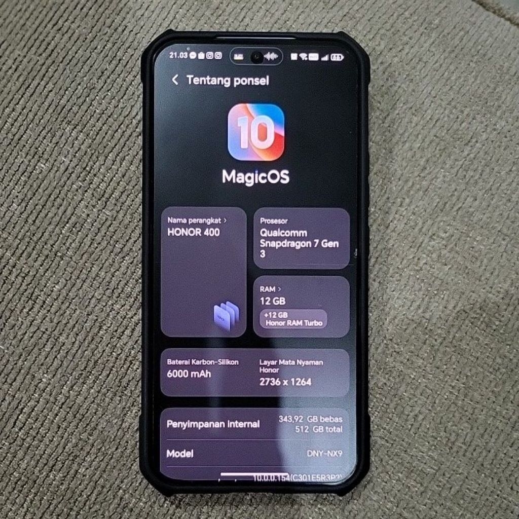 Honor 400 12/512gb HP second original