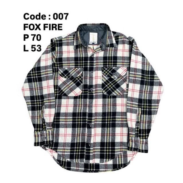 Kemeja Flanel Fox Fire