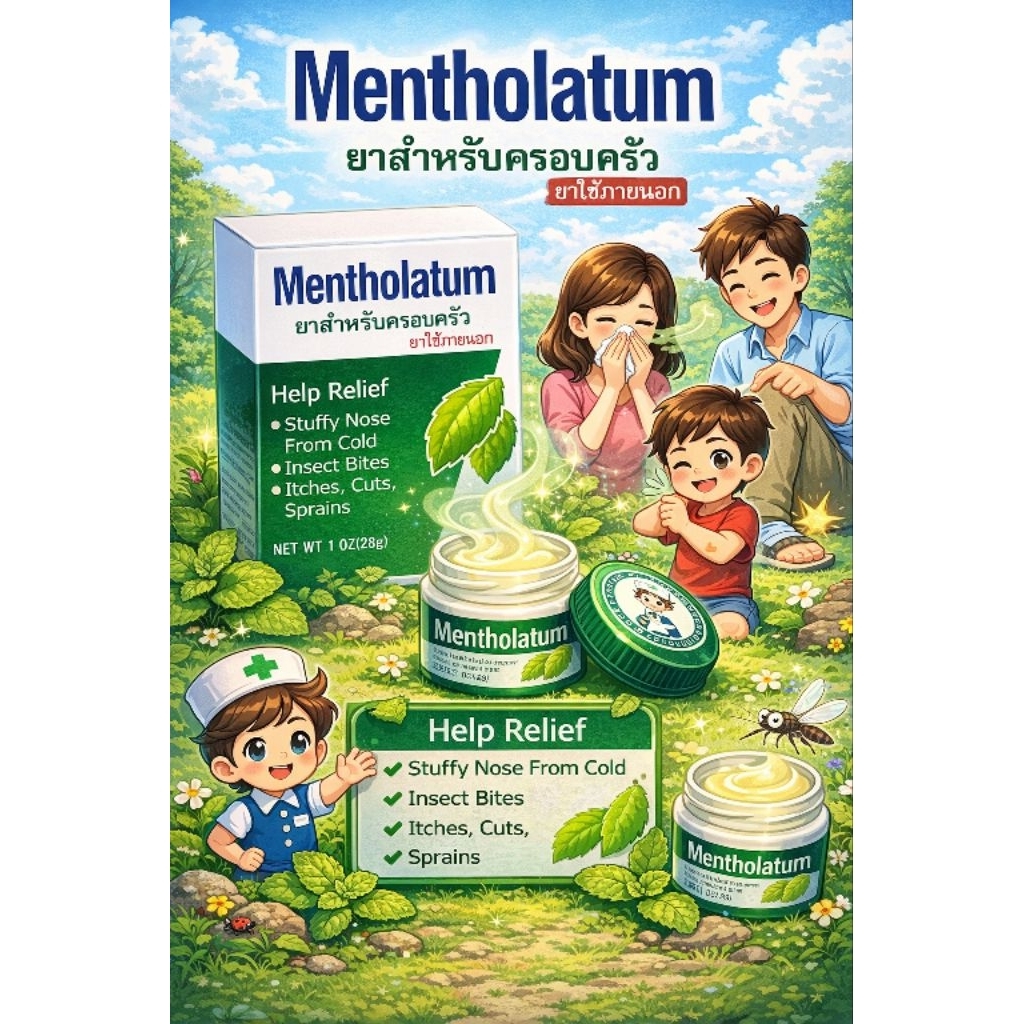 Metholatum Ointment 28 gram - Original Bangkok