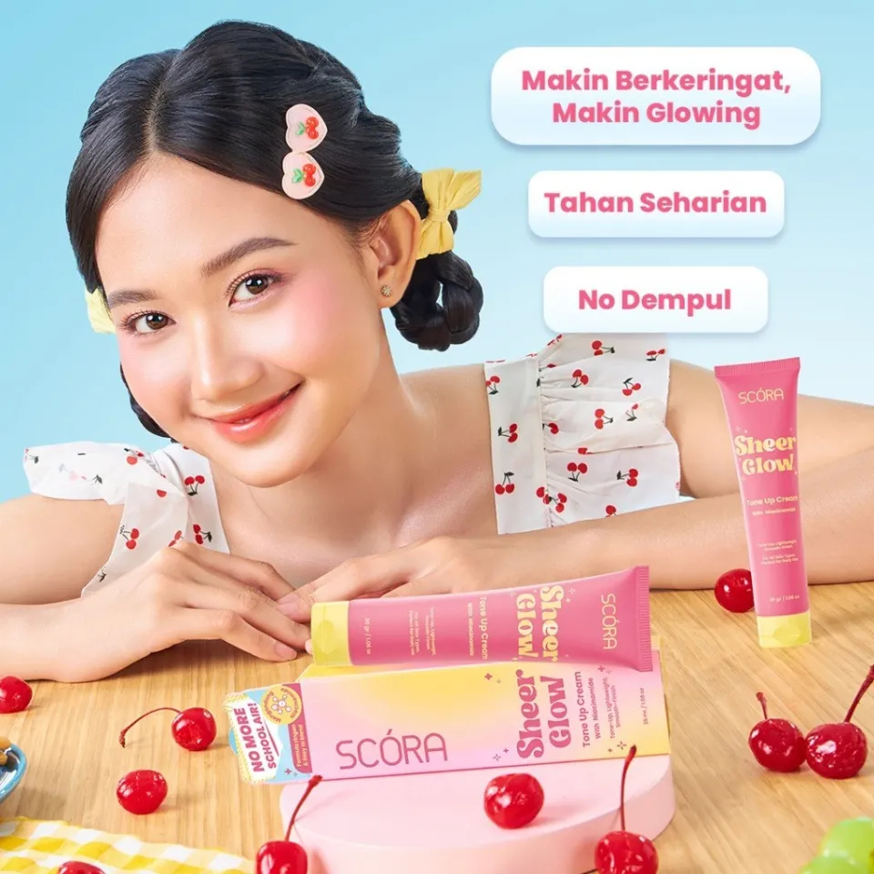 Scora Sheer Glow Tone Up Cream - Tone up Scora - Scora Tone Up Cream