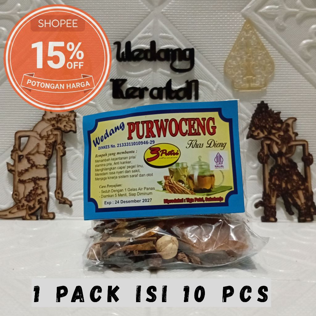 Wedang Rempah Purwaceng Khas Dieng - isi 10 sachet