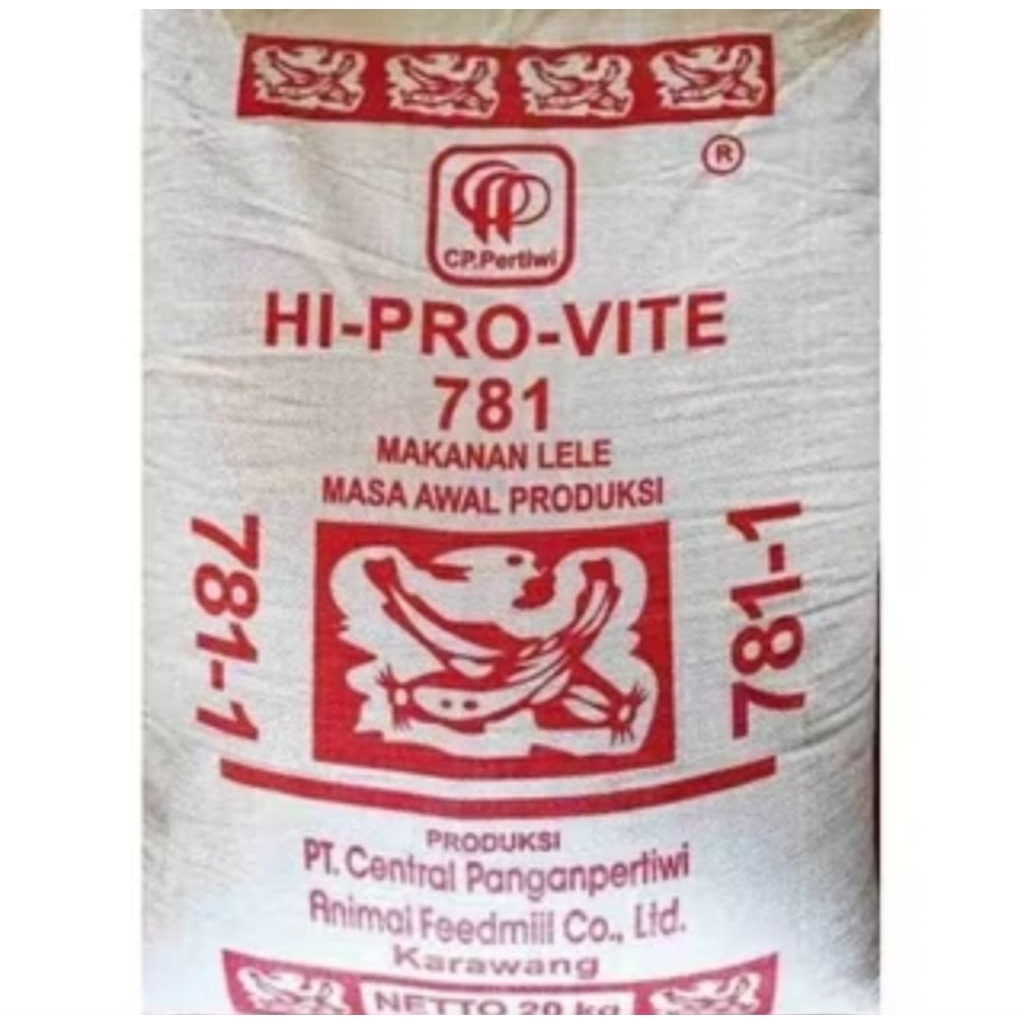 Hi-Pro-Vite 781-1 pakan ikan lele/nila dll 500gr repack