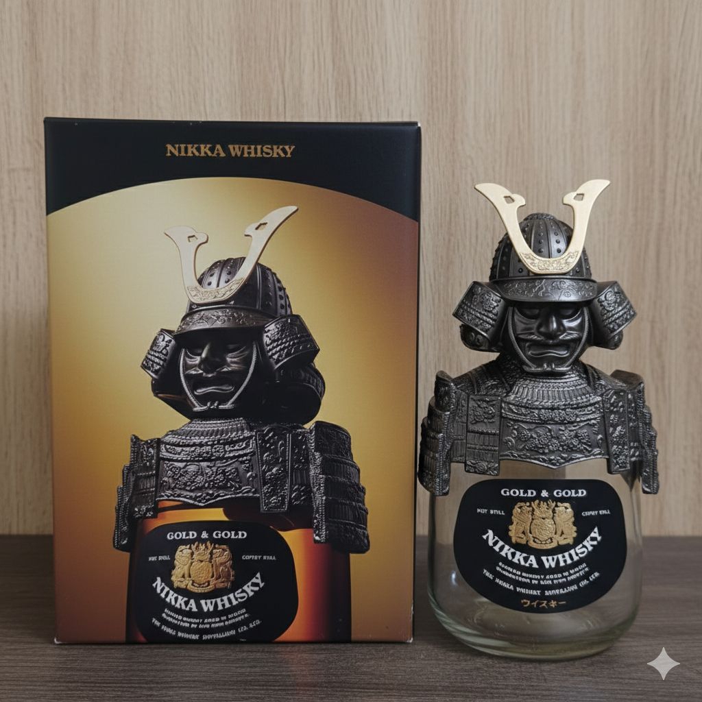 Botol Kosong Nikka Whisky Gold 750ml + Box