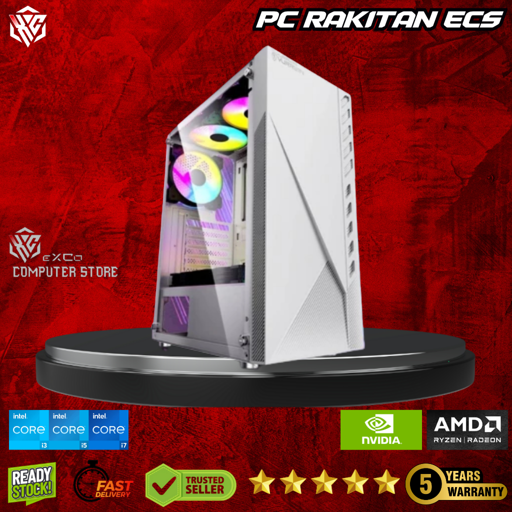 PC 3 Jutaan Apex Legends Ready | Ryzen 3 RAM 8GB SSD 128GB HDD 500GB | ECS PRIME
