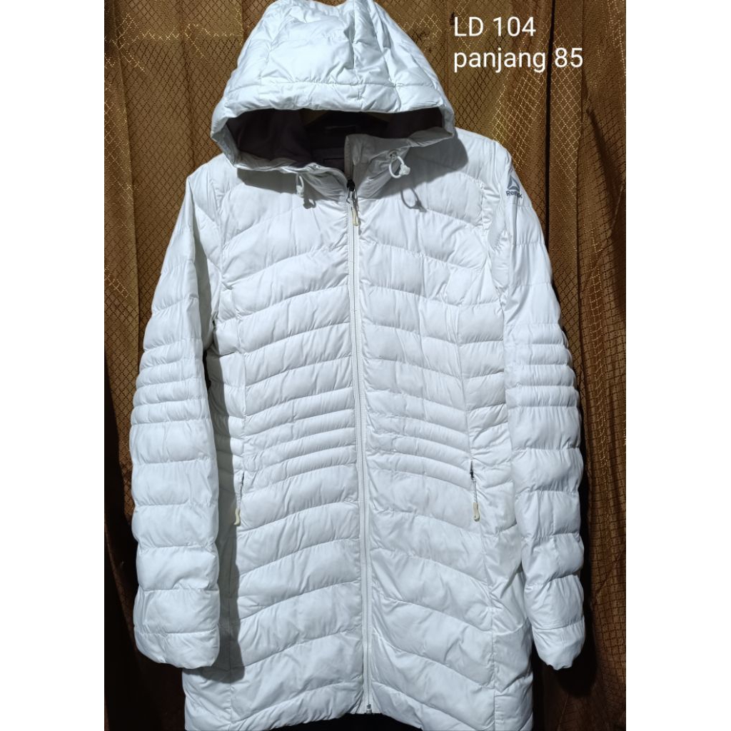 jaket winter putih panjang jaket puffer putih panjang jaket musim dingin putih panjang jaket gelembu