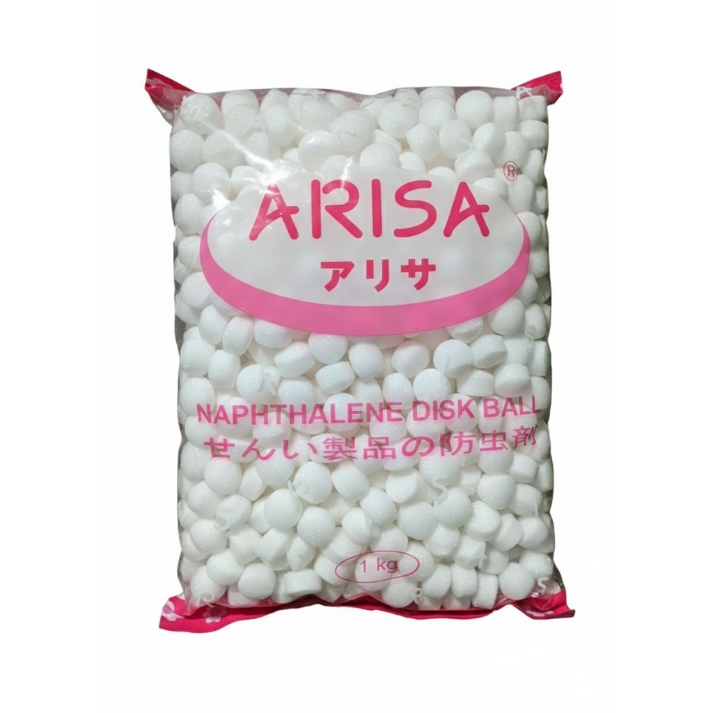 [Grosir 1 KG] Kamper Arisa Naphthalene Disk Ball - Pengusir Serangga & Jamur Lemari Baju