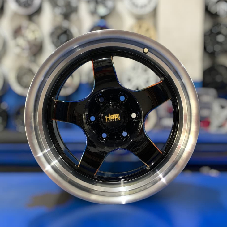 VELG MOBIL RACING HSR BOB R18 BAUT 6X139,7 LEBAR 9,5INCH ET0 BLACK RAINBOW