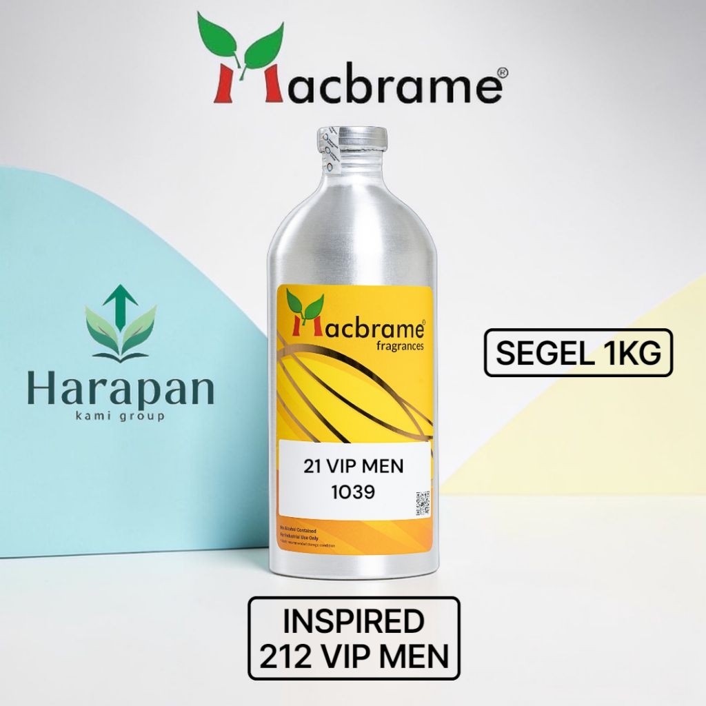 21 VIP MEN BIBIT PARFUME 212 VIP MEN BY MACBRAME SEGEL 1KG