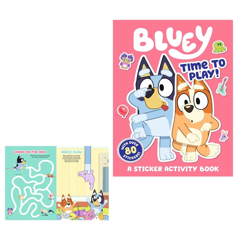Bluey Kids Book: Time to Play Sticker Activity Book