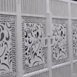 Pagar rumah Lipat Laser Cutting Motif Minimalis Modern