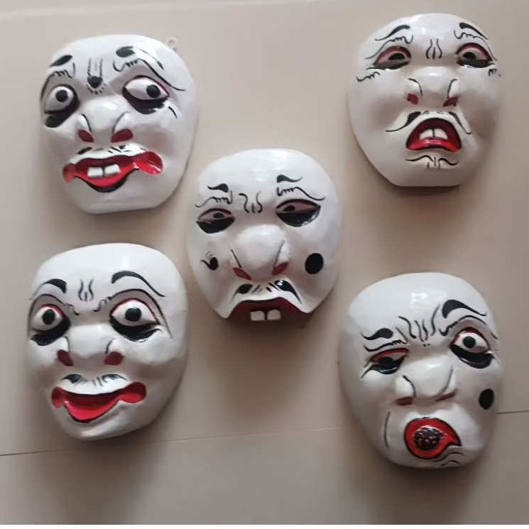 TOPENG, TOPENG LUCU, GOPENG KARAKTER, TOPENG TEMBEM, TOPENG BADUT, TOPENG IMUT, TOPENG KAYU