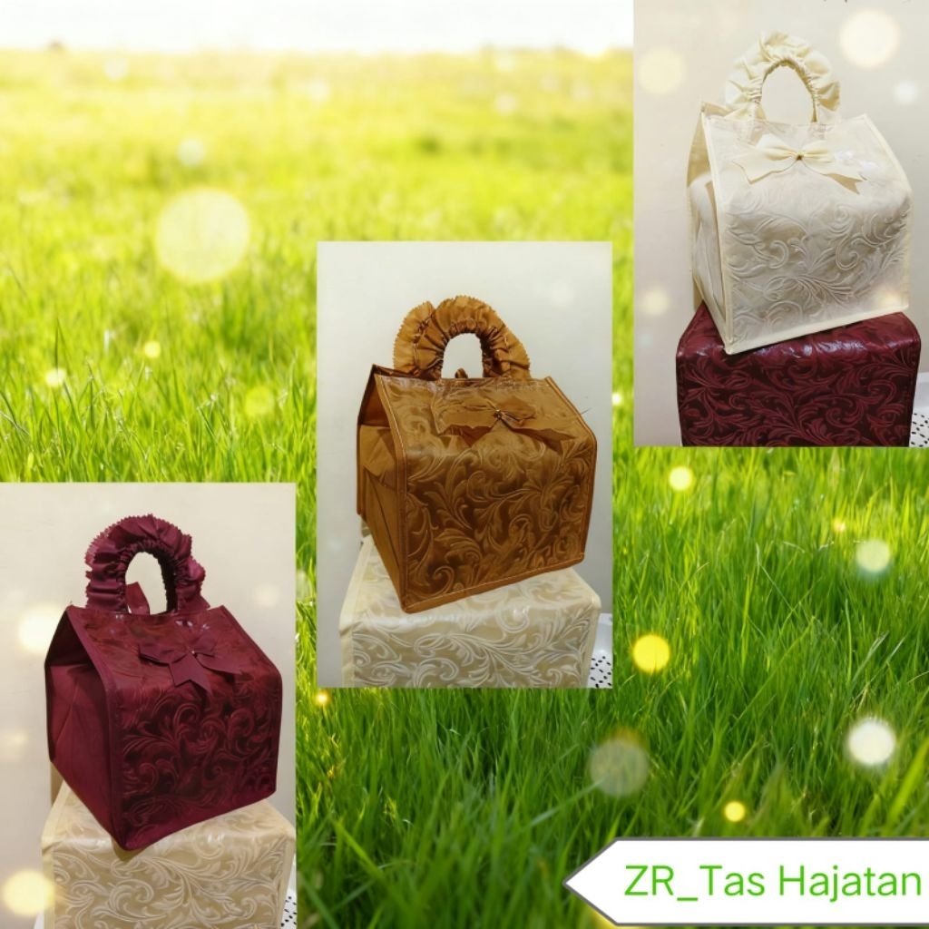 TAS HAJATAN RENDA EMBOS PREMIUM UKURAN 20 HARG PAKET PER_5 LUSIN#tas spunbond#tas berkat#tas kotak n