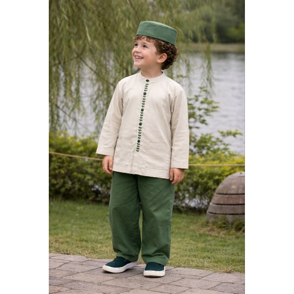 Abaya dan stelan koko anak d' botanical by dannis