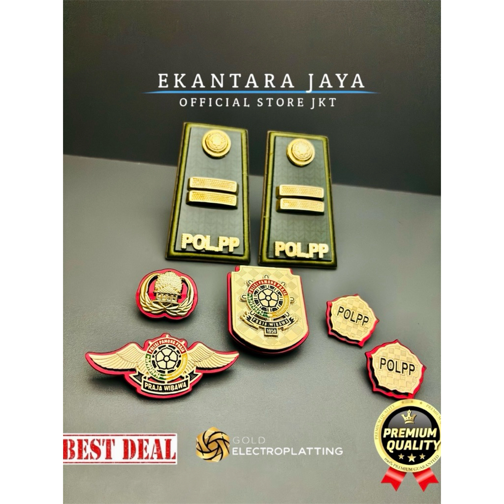Set Lengkap Pangkat PDh Satpol-PP Golongan 3B Premium Delta Original