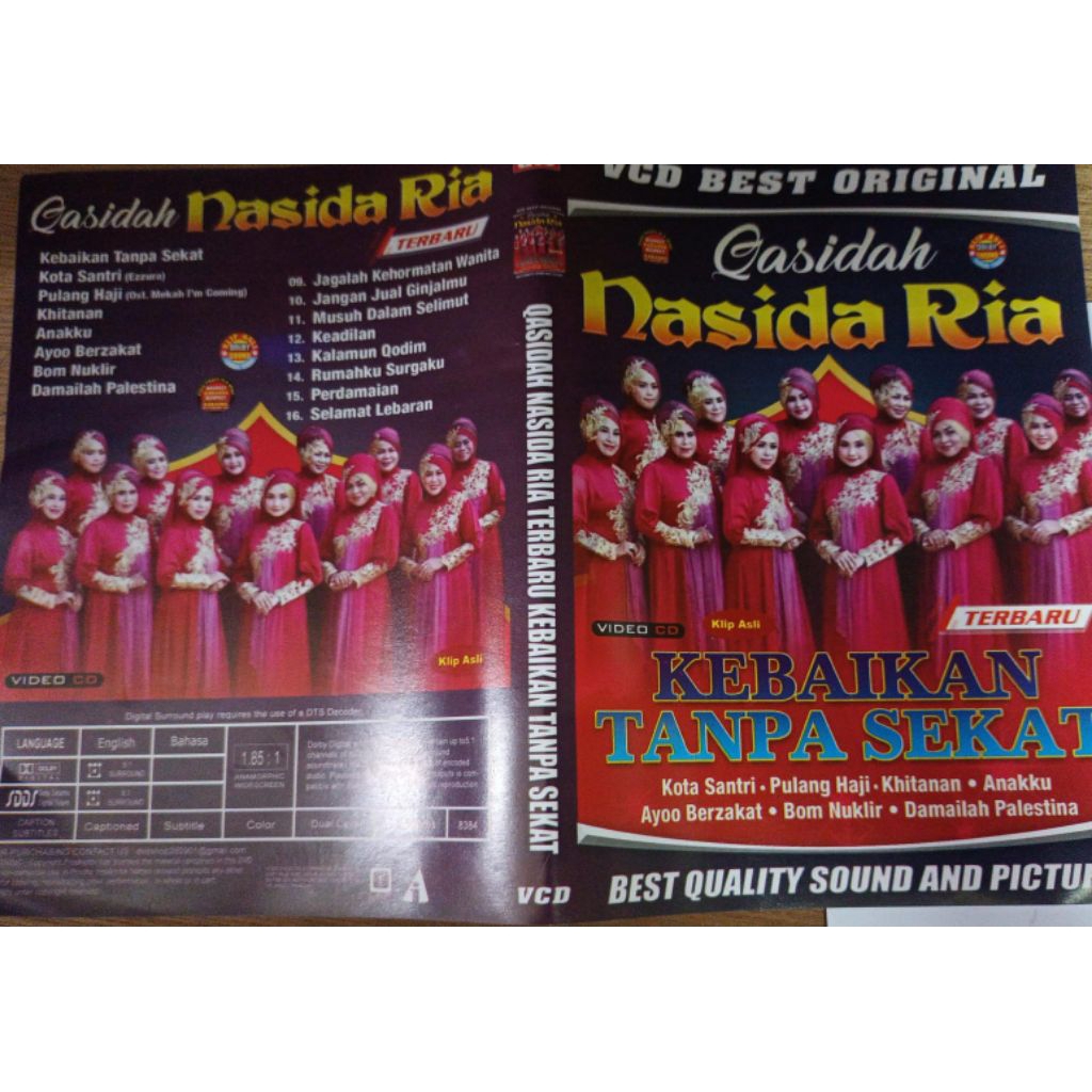 Kaset Video Lagu Qasidah Nasida Ria Kota Santri