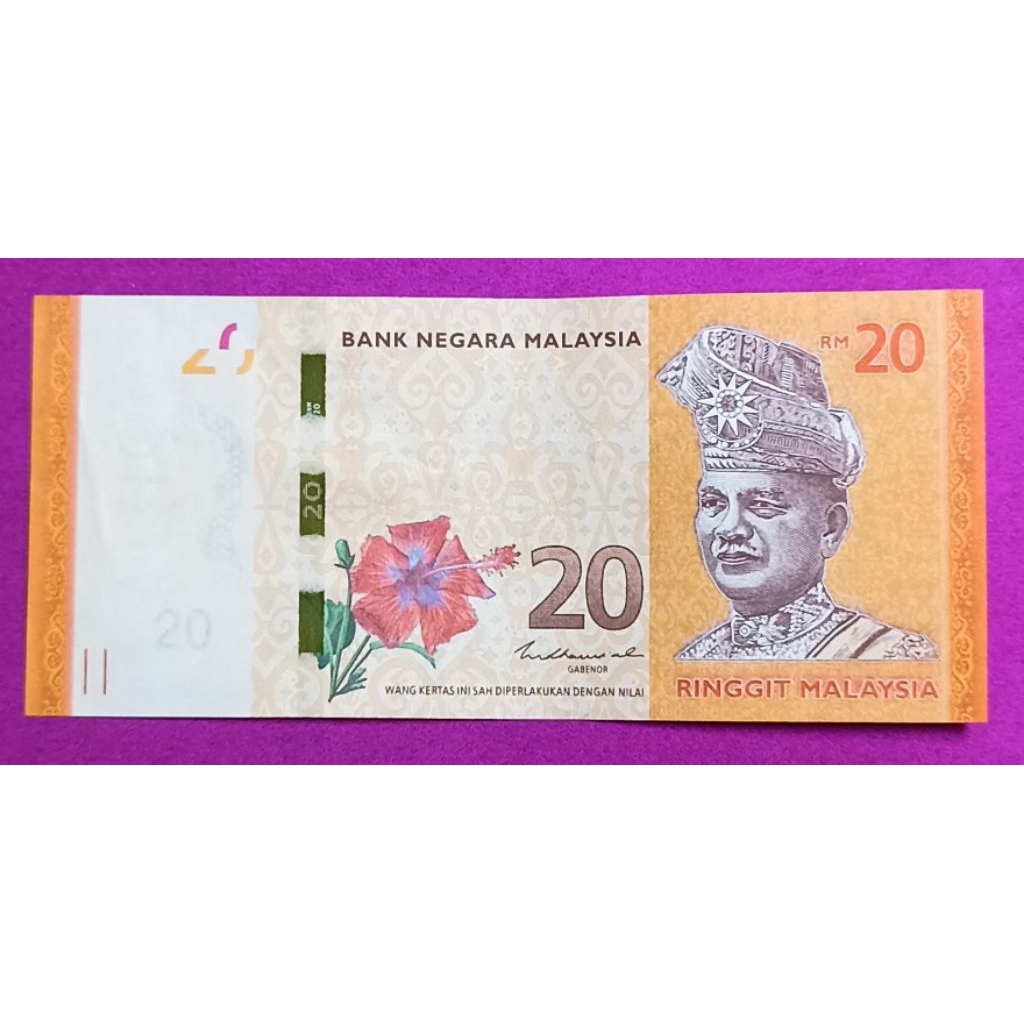 UANG KERTAS MALAYSIA 2O RINGGIT
