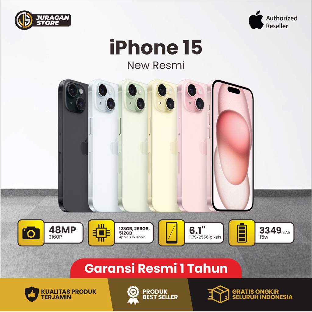 iPhone 15 New/Baru Resmi Indonesia