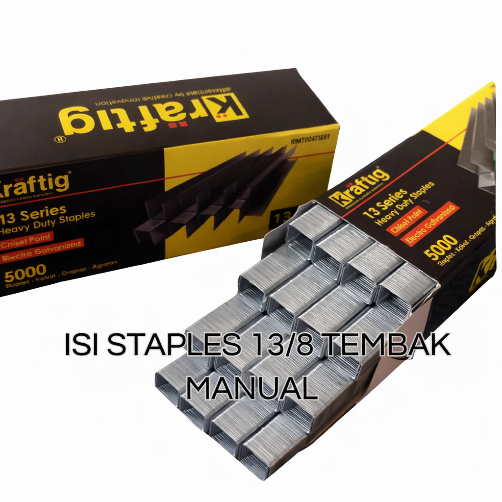 ISI STAPLES 13/8 TEMBAK MANUAL MERK KRAFTIG /ISI STAPLES 13/8 /ATOM STEPLES