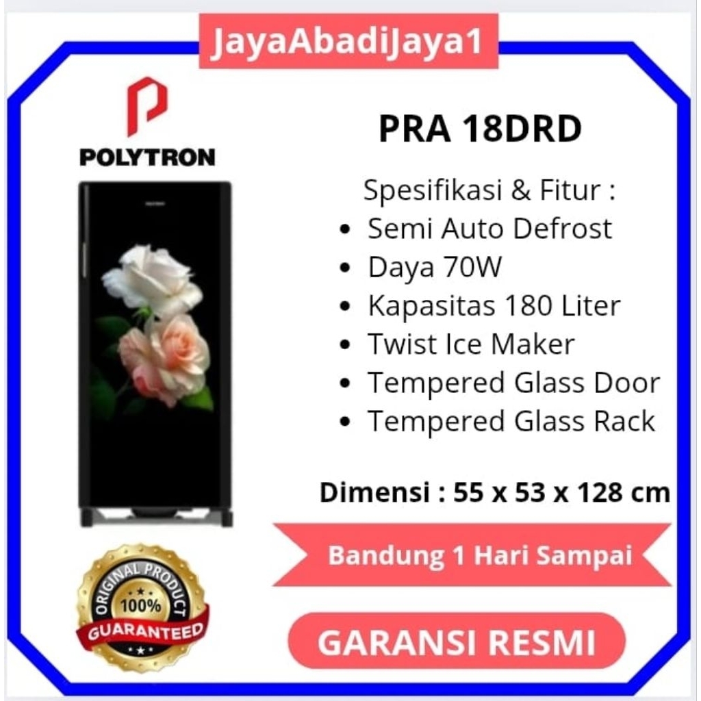 Kulkas POLYTRON PRA 18 DRD Kulkas 1 Pintu