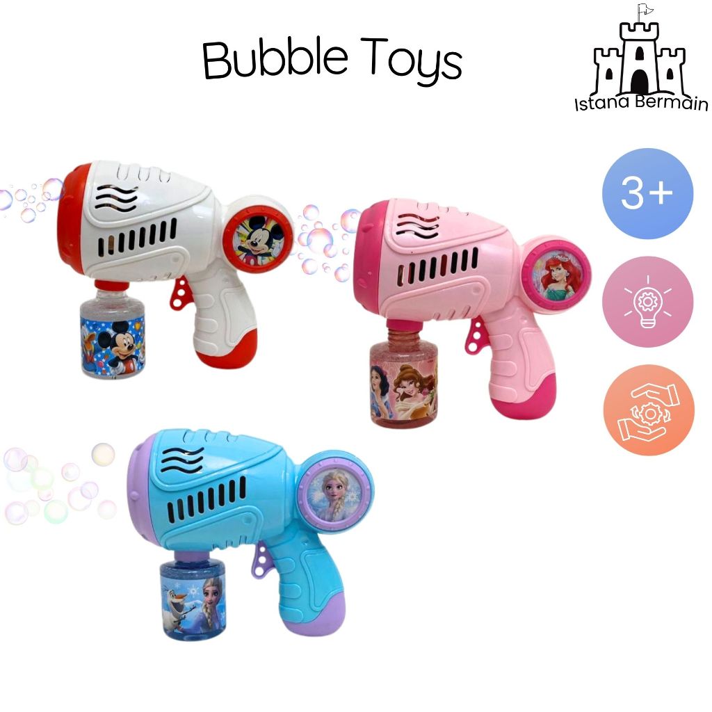 bubble gun mainan  anak tembakan bubble mainan gelembung anak tembakan  pistol bubble gun