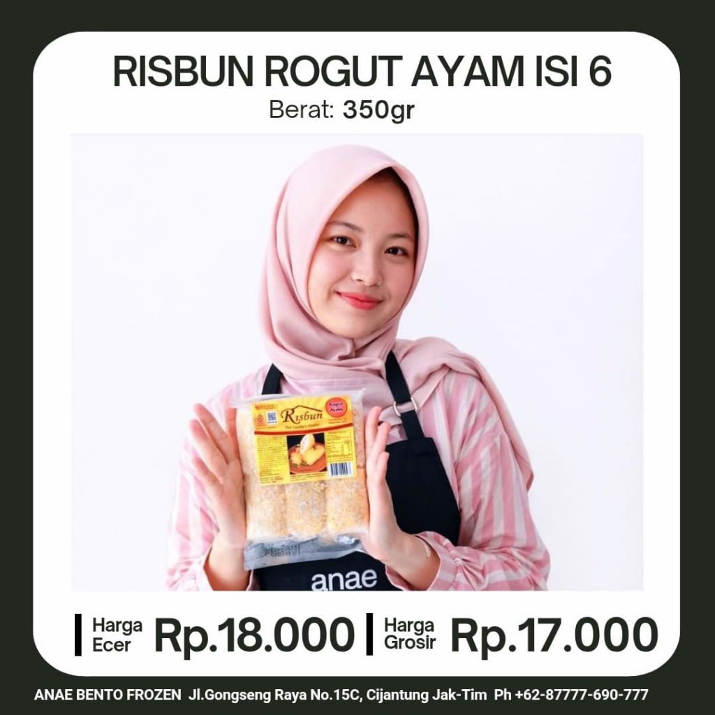 Risol Rogurt Ayam Risbun Isi 6