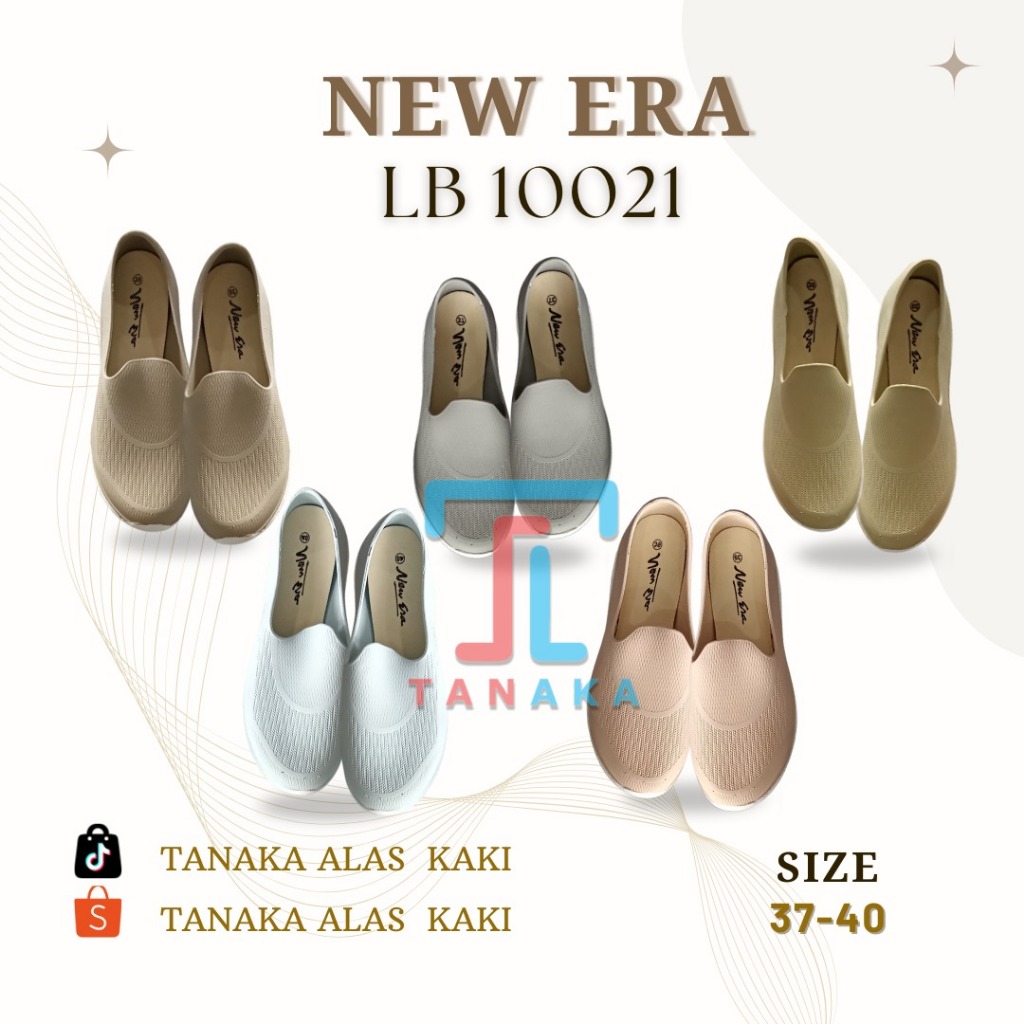 Sepatu Karet Wanita NEW ERA LB 10021/ Bahan karet, Anti slip, Nyaman, Ringan dan Awet
