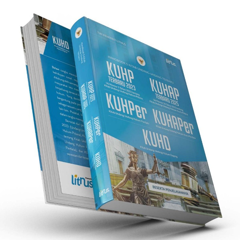 Handbook 5 Kitab Undang-Undang Terbaru KUHP Terbaru 2023, KUHAP Terbaru 2025, KUHPer (Kitab Undang-U