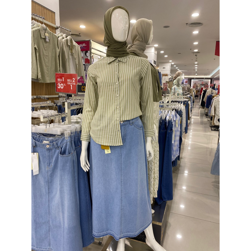 C2 KEMEJA SALUR KEMEJA WANITA