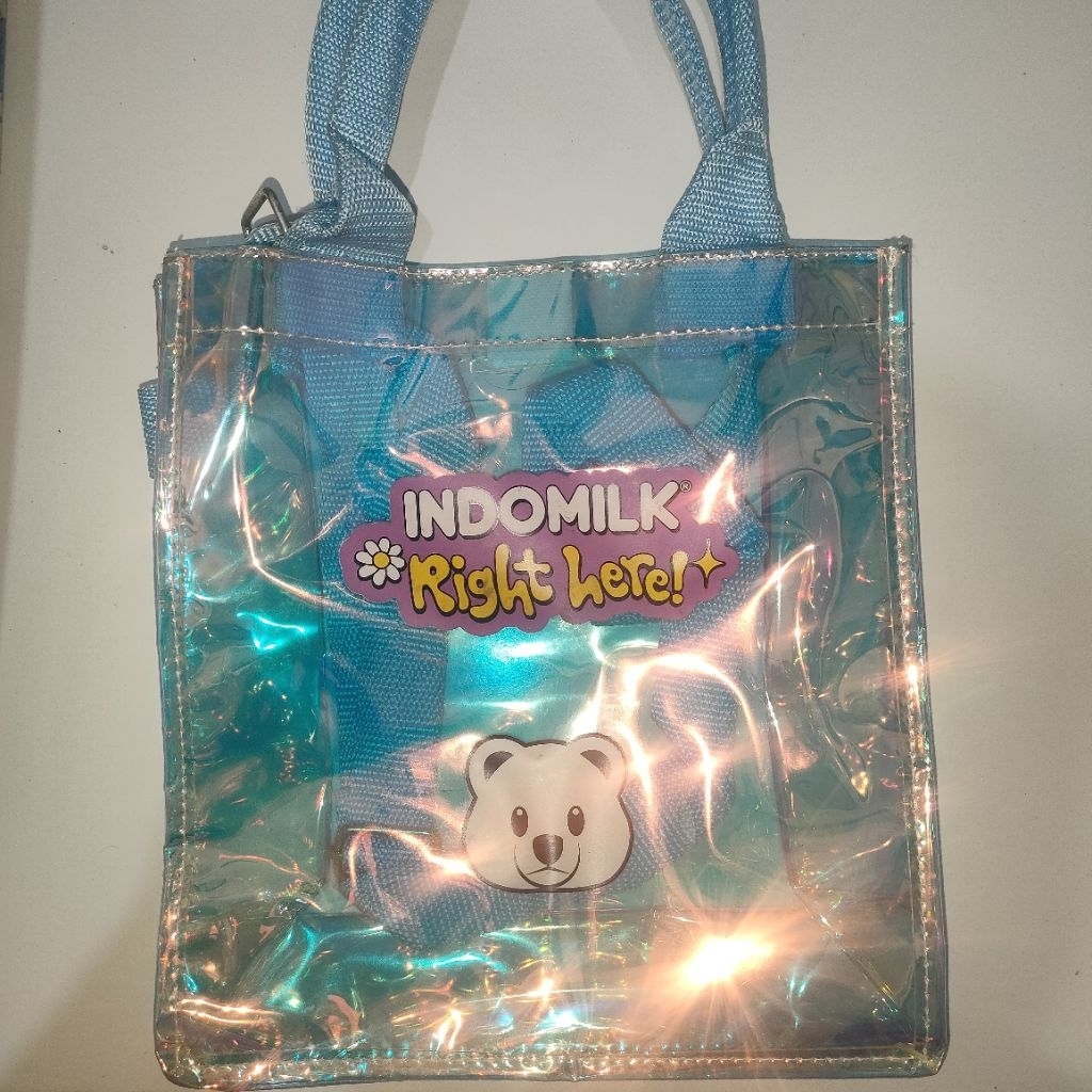 (Ready) Tas Pvc Indomilk Right Here x Seventeen Free Pc