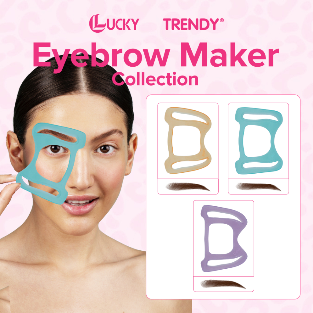 [Lucky Trendy] Eyebrow Maker/ Cetakan Alis Natural/ Cetakan Alis Manual