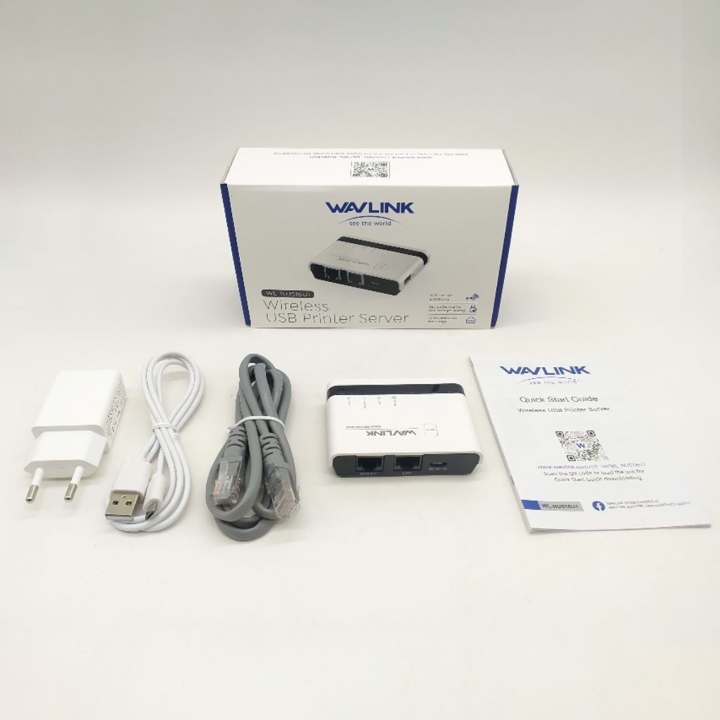 WAVLINK WL-NU516U1 WIRELES USB PRINT SERVER WIFI 2.4G 10/100Mbps