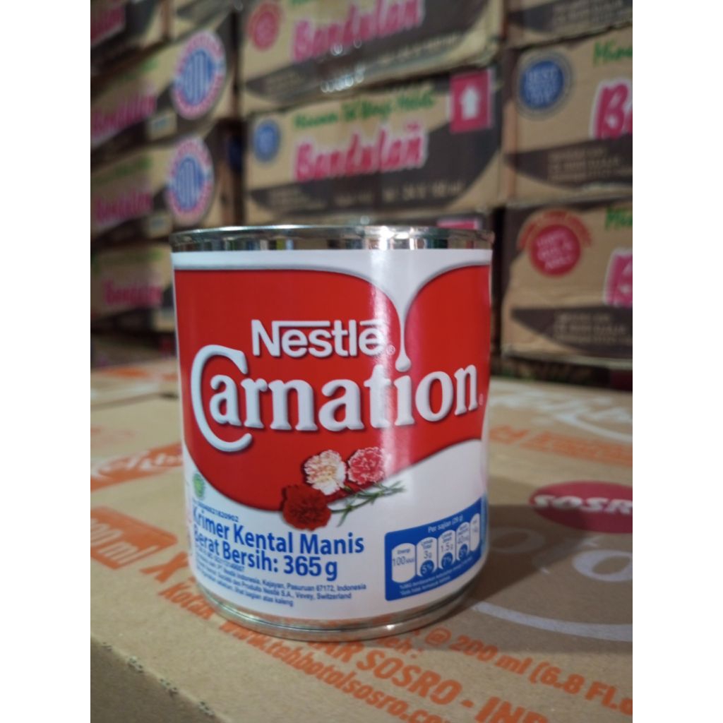 Susu carnation 365g / susu kental manis carnation / susu kental manis putih / susu kaleng kental man